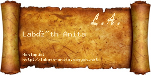 Labáth Anita névjegykártya